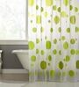 Green Shower PVC 6 Ft Semisheer Eyelet Shower Curtain