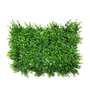 Green Pvc Artificial Garden Mat With Leaf For Vertical Wall Garden Artificial Grass