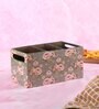 Green Rose Mdf Wood Square 1 Pcs Cutlery Holder