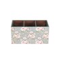 Green Rose Mdf Wood Square 1 Pcs Cutlery Holder