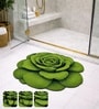 Green Rose Rubber 26x27 Inches Anti Skid Bath Mat