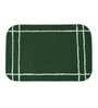 Green Solid Rubber 23 x 15 Inches Hand Tufted Door Mat