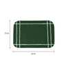 Green Solid Rubber 23 x 15 Inches Hand Tufted Door Mat