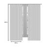 Green Polycotton Semisheer 7 Feet Eyelet Curtain (Set of 2)
