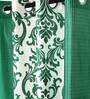 Green Traditional Polyester 5 Ft Semisheer Eyelet Window Curtains (Set of 2)