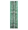 Green Floral Polyester 7 Ft Semisheer Eyelet Door Curtains (Set of 2)
