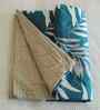 Green Shade Cotton Floral 300 GSM Single Bed Cotton Comforter