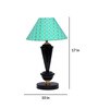 Green Shade Table Lamp With Metal Base
