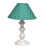 Green Shade Table Lamp With Metal Base