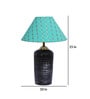 Green Shade Table Lamp With Terracotta Base