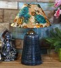 Multicolor Shade Table Lamp With Terracotta Base