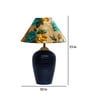 Multicolor Shade Table Lamp With Terracotta Base
