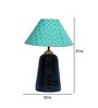Green Shade Table Lamp With Terracotta Base