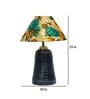 Multicolor Shade Table Lamp With Terracotta Base