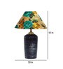 Multicolour Shade Table Lamp With Terracotta Base