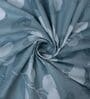 Green Shade Floral 280 TC Cotton Double Queen Size Bedsheet With 2 Pillow Covers