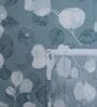 Green Shade Floral 280 TC Cotton Double Queen Size Bedsheet With 2 Pillow Covers