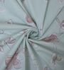 Green Shade Floral 400 TC Cotton Superking Size Bedsheet With 2 Pillow Covers