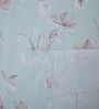 Green Shade Floral 400 TC Cotton Superking Size Fitted Bedsheet With 2 Pillow Covers