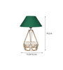 Green Shade Table Lamp With Metal Base