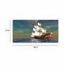 Green Ship On The Ocean Canvas Wall Painting