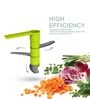 Green Silicon & Metal Multipurpose Chopper