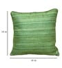 Green Solid Silk 16 x 16 Inches Cushion Covers (Set of 2)