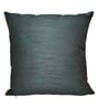 Green Traditional Silk 16 x 16 Inches Cushion Cover (Set of 2)
