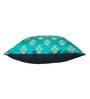 Green Traditional Silk 16 x 16 Inches Cushion Cover (Set of 2)