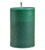 Green Small Pillar Lemongrass Candle