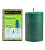 Green Small Pillar Lemongrass Candle