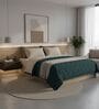 Green Soft Fluffy Micro Solid Plain Heavy Winter Double 150GSM Reversible Comforter