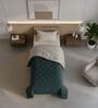 Green Soft Fluffy Micro Solid Plain Heavy Winter Single 150GSM Reversible Comforter