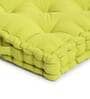 Green Solid Cotton 24x24 Inches Floor Cushion