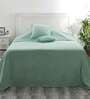 Green Solid 110 TC Cotton Single Bed Cover