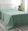 Green Solid 110 TC Cotton Single Bed Cover