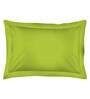 Green Solid 144 TC Cotton Single Bed Sized Bed Sheets With 1 Pillow Cover