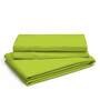 Green Solid 144 TC Cotton Single Bed Sized Bed Sheets With 1 Pillow Cover