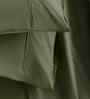 Green Solid 200 TC Cotton King Size Bed Sheet with 2 Pillow Covers 24 Collection