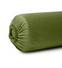 Green Solid 200 TC Velevt 2 Bolster Covers