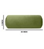 Green Solid 200 TC Velevt 2 Bolster Covers