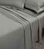 Green Solid 300 TC Cotton King Size Bed Sheet with 2 Pillow Covers 24 Collection