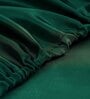 Green Solid 400 TC Satin Single Fitted Bedsheet with 2 Satin Pillow covers