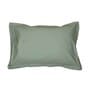 Green Solid 600 TC Cotton 1 King Bedsheet with 2 Pillow Cover