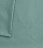 Green Solid 600 TC Cotton 1 King Bedsheet with 2 Pillow Cover