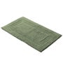 Green Solid Cotton 24x16 Inches Super Soft Bath Mat