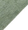 Green Solid Cotton 8 Ft X 5 Ft Hand Tufted Dhurrie