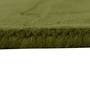 Green Wool Solid 3 x 5 Feet Hand Tufted Carpet