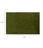 Green Wool Solid 3 x 5 Feet Hand Tufted Carpet