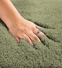 Green Solid Microfiber 3 X 5 Feet Tufted Carpet